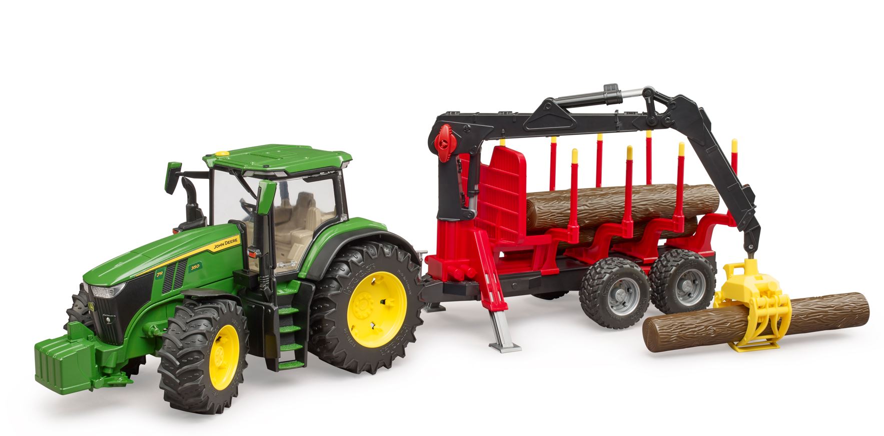 Τρακτέρ John Deere 7R 350 1:16 με καρότσα forestry - εικόνα 1